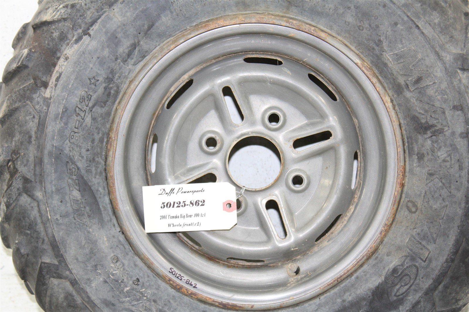 2001 Yamaha Big Bear 400 4x4 Front Wheel Set Rims 50125