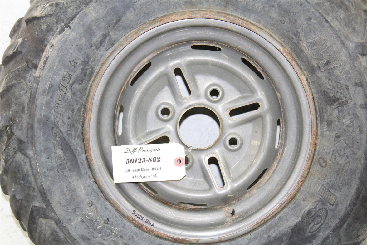 2001 Yamaha Big Bear 400 4x4 Front Wheel Set Rims 50125