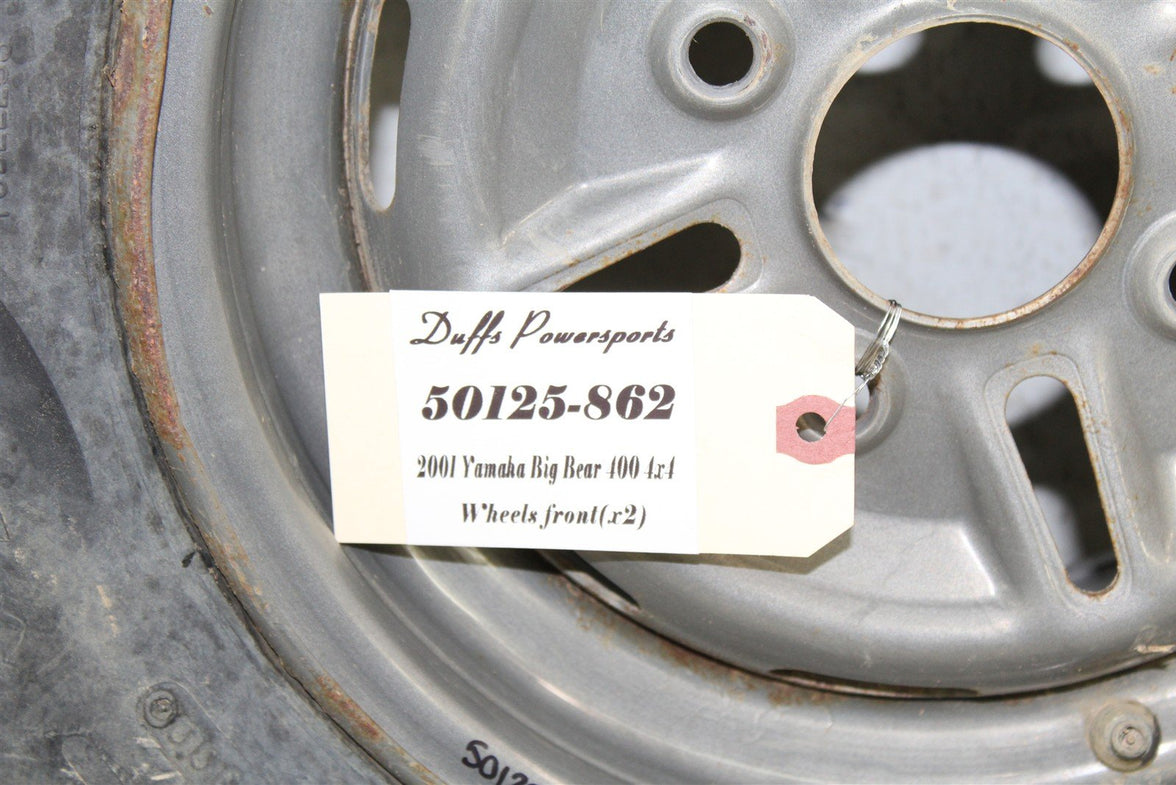 2001 Yamaha Big Bear 400 4x4 Front Wheel Set Rims 50125