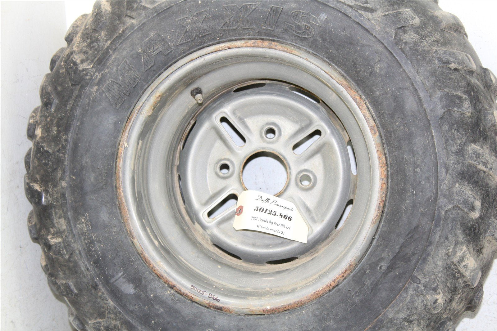 2001 Yamaha Big Bear 400 4x4 Rear Wheel Set Rims 50125