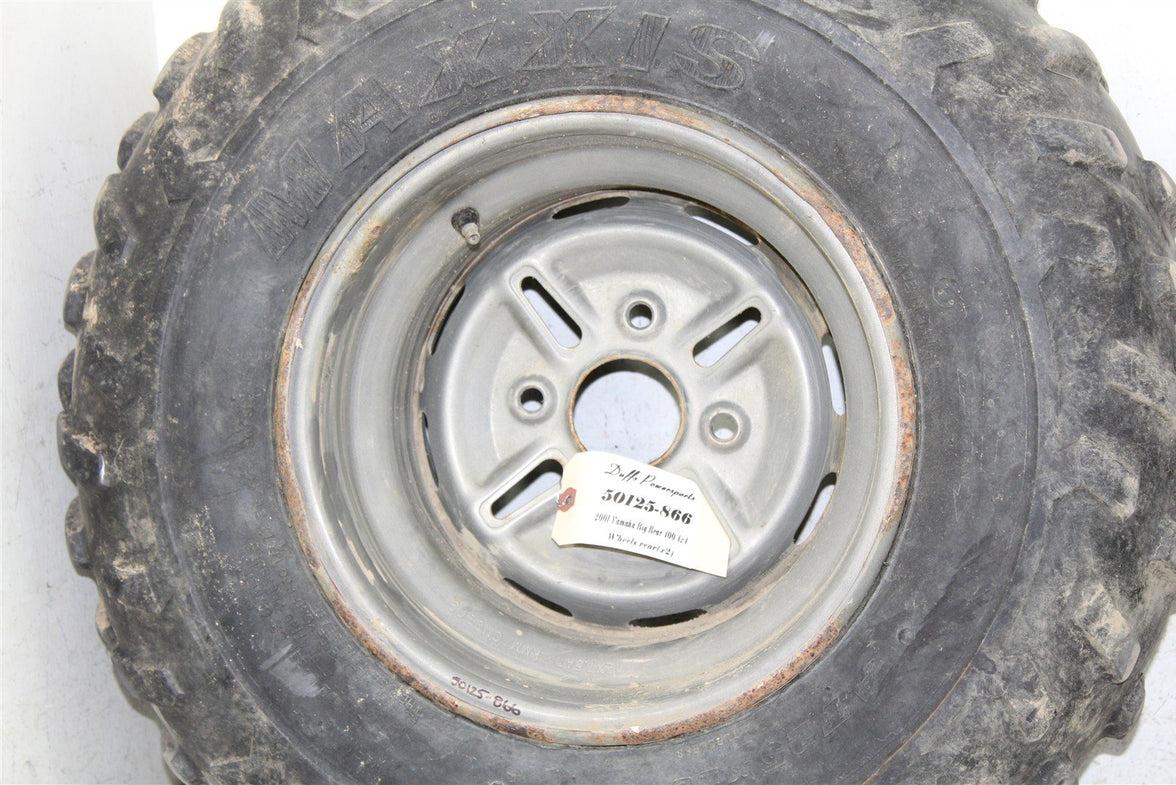 2001 Yamaha Big Bear 400 4x4 Rear Wheel Set Rims 50125