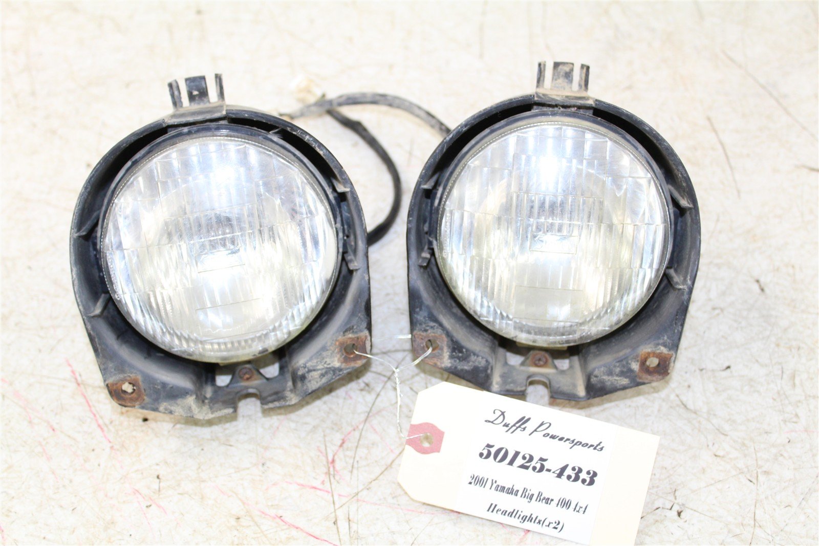 2001 Yamaha Big Bear 400 4x4 Headlights Head Lights 50125