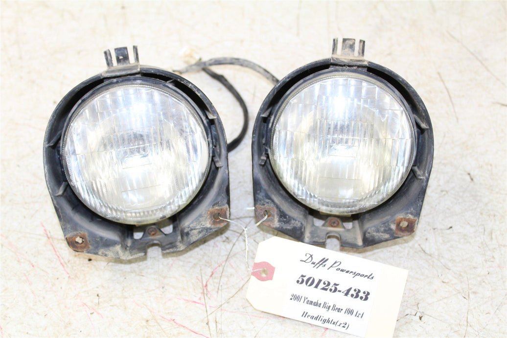 2001 Yamaha Big Bear 400 4x4 Headlights Head Lights 50125
