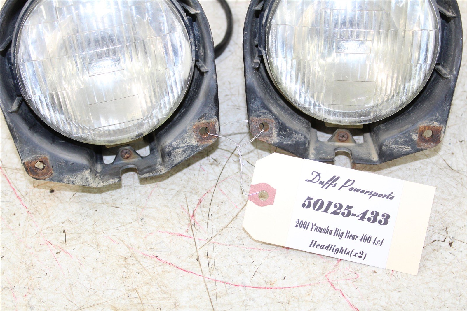 2001 Yamaha Big Bear 400 4x4 Headlights Head Lights 50125
