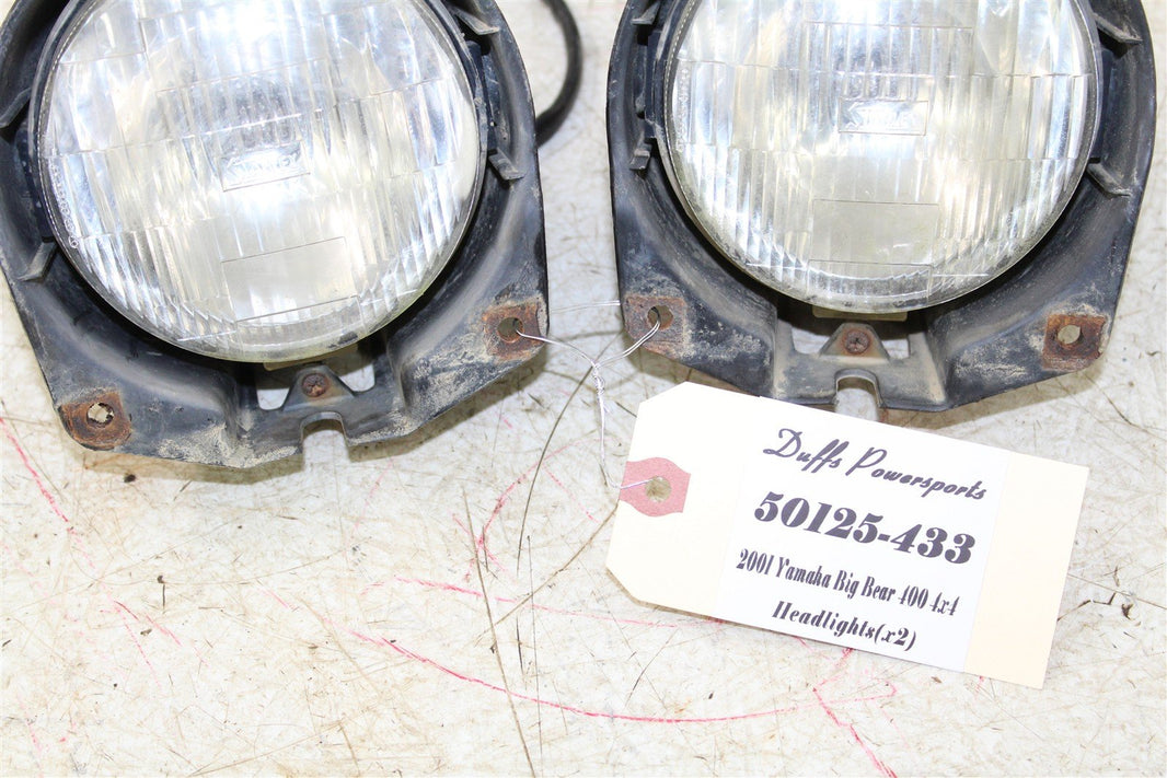 2001 Yamaha Big Bear 400 4x4 Headlights Head Lights 50125