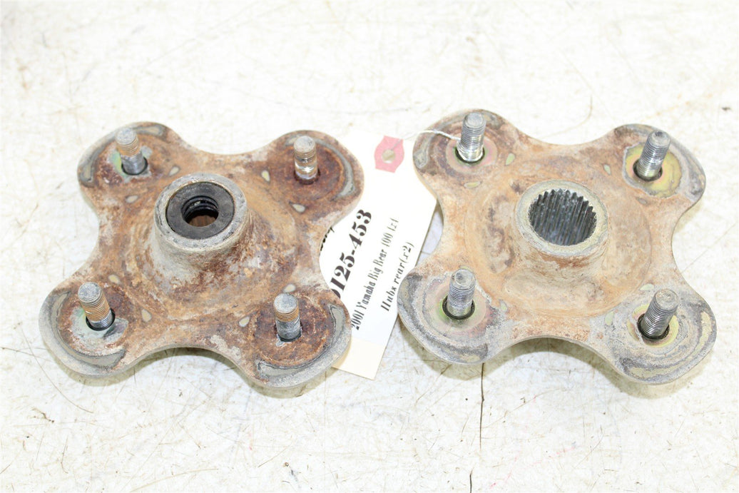 2001 Yamaha Big Bear 400 4x4 Rear Hubs Wheel Mounts 50125