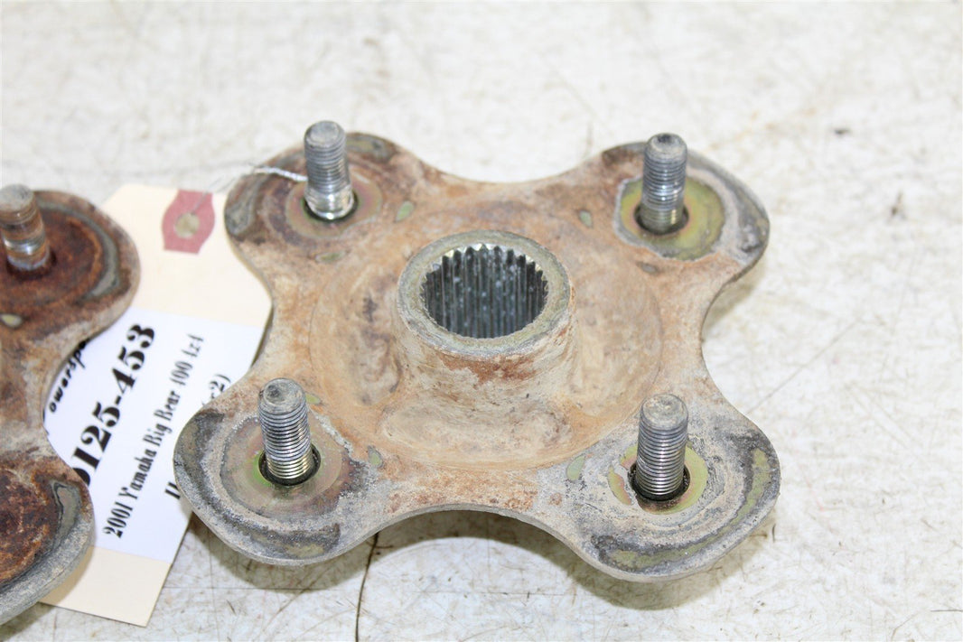2001 Yamaha Big Bear 400 4x4 Rear Hubs Wheel Mounts 50125