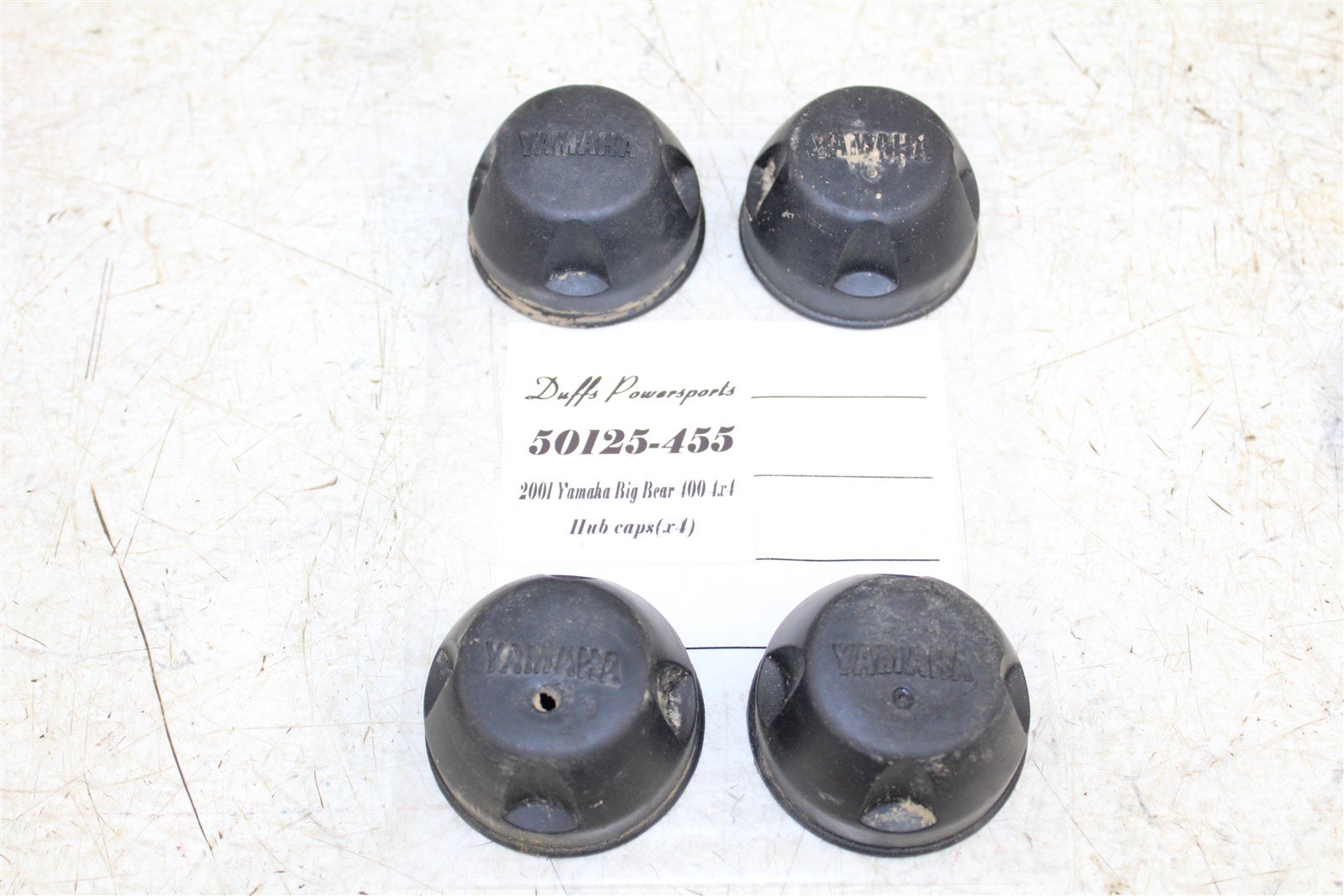 2001 Yamaha Big Bear 400 4x4 Hub Caps Front Rear 50125