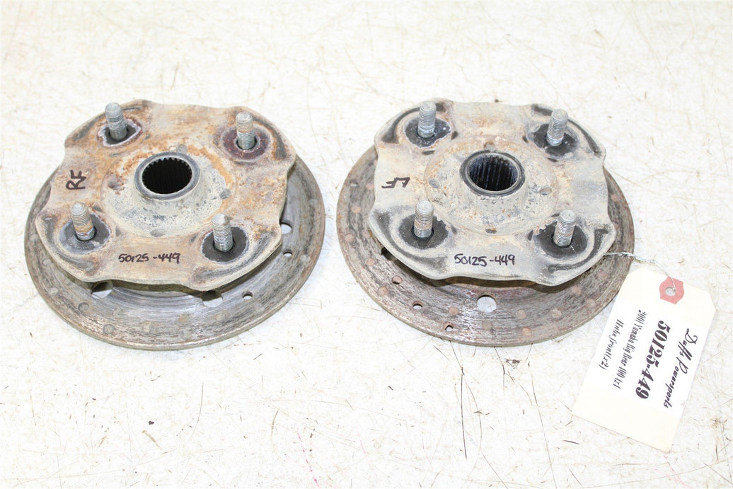 2001 Yamaha Big Bear 400 4x4 Front Hubs Brake Rotors 50125