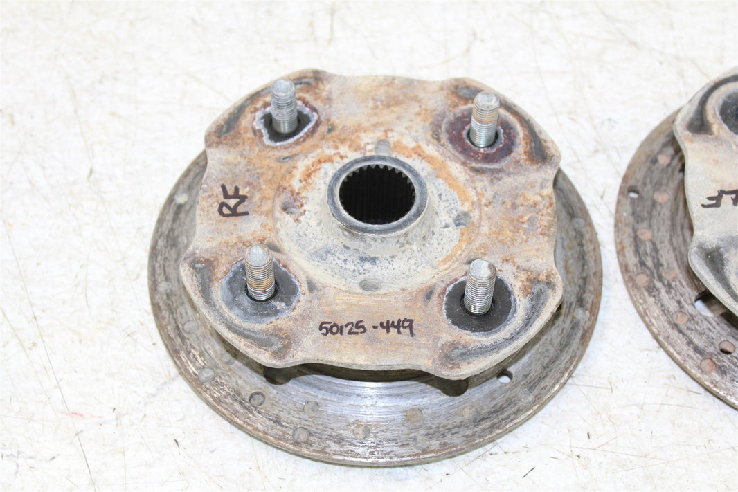 2001 Yamaha Big Bear 400 4x4 Front Hubs Brake Rotors 50125