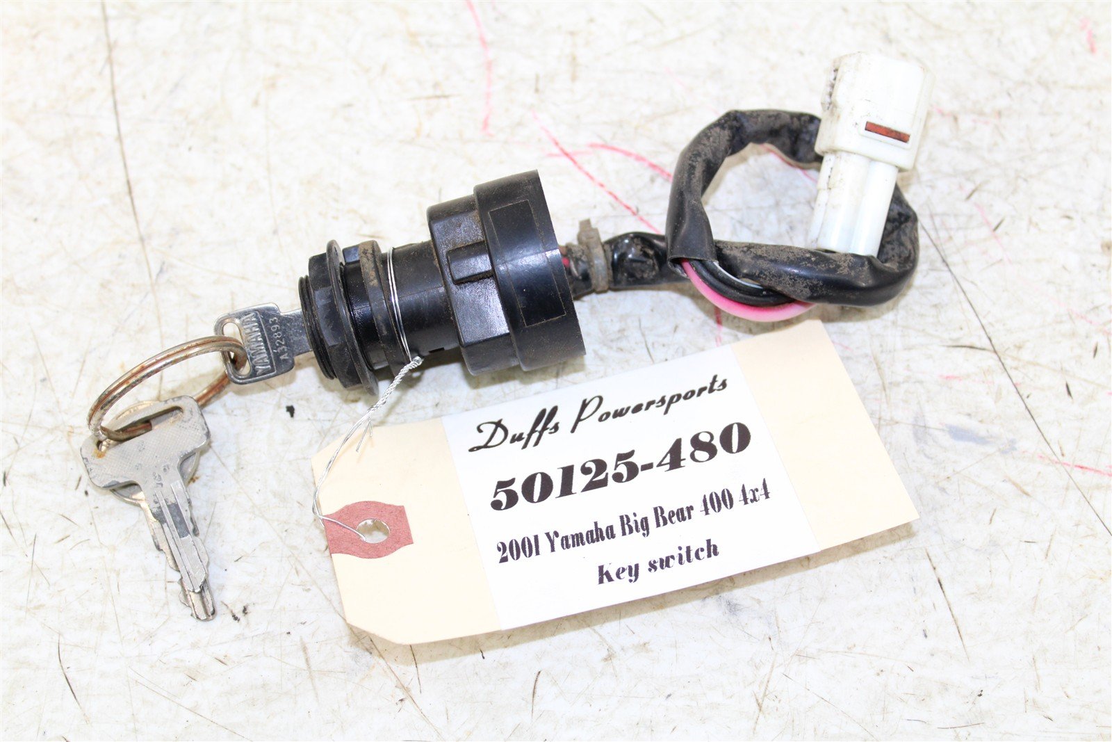 2001 Yamaha Big Bear 400 4x4 Key Ignition Switch 50125