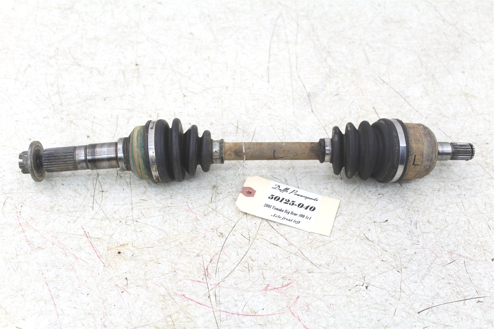 2001 Yamaha Big Bear 400 4x4 Left Front CV Axle Boot Straight 50125
