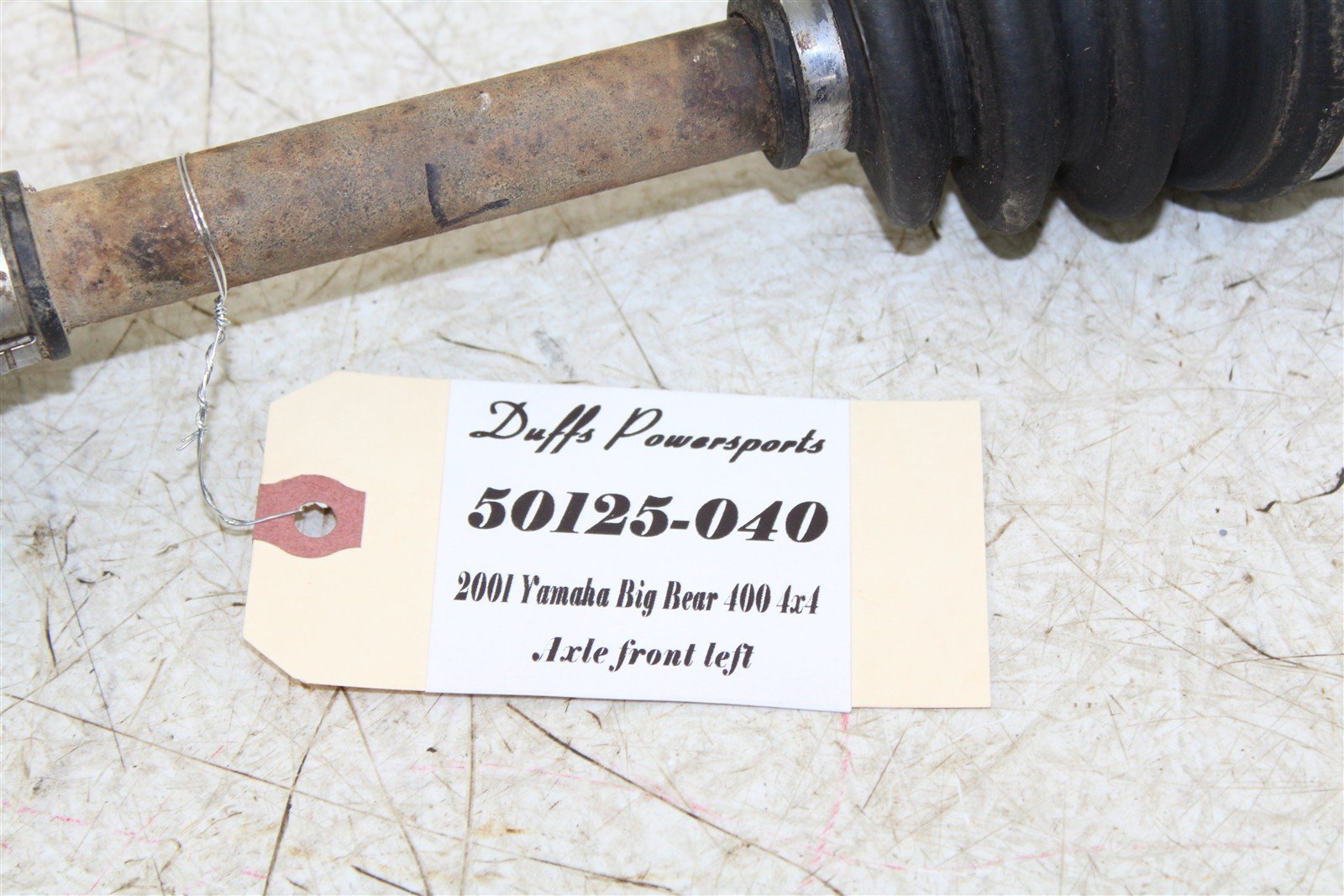 2001 Yamaha Big Bear 400 4x4 Left Front CV Axle Boot Straight 50125