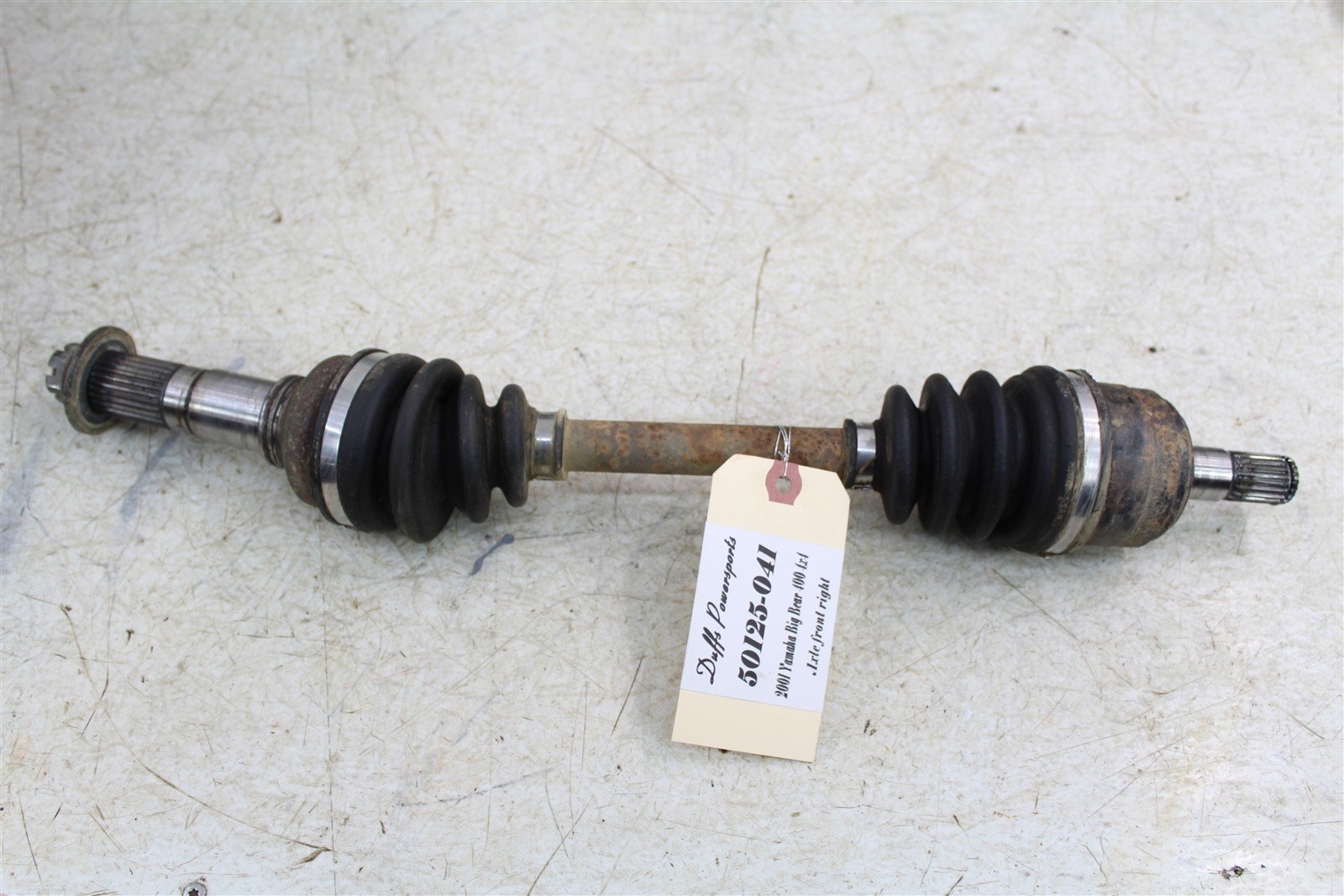 2001 Yamaha Big Bear 400 4x4 Right Front CV Axle Boot Straight 50125