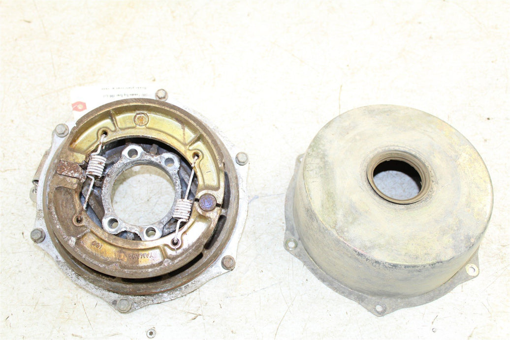 2001 Yamaha Big Bear 400 4x4 Rear Brake Drum Backing Plate Panel w/ Cover 50125