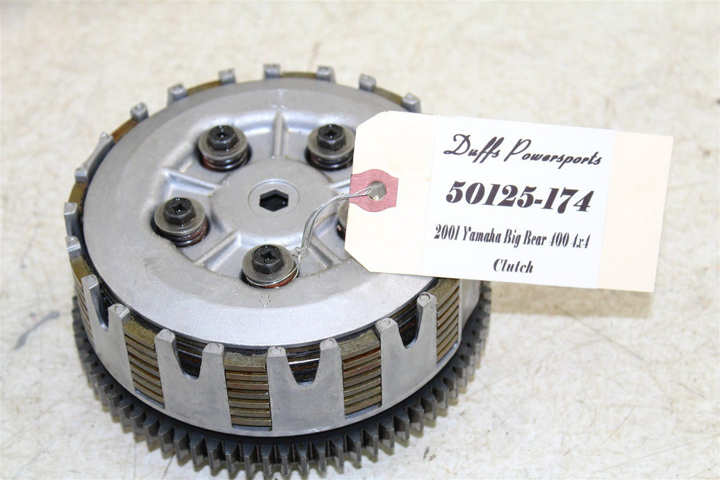 2001 Yamaha Big Bear 400 4x4 Clutch Basket Inner Hub Pressure Plate 50125