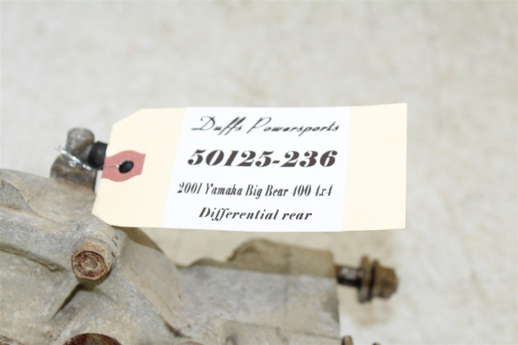 2001 Yamaha Big Bear 400 4x4 Rear Differential 50125