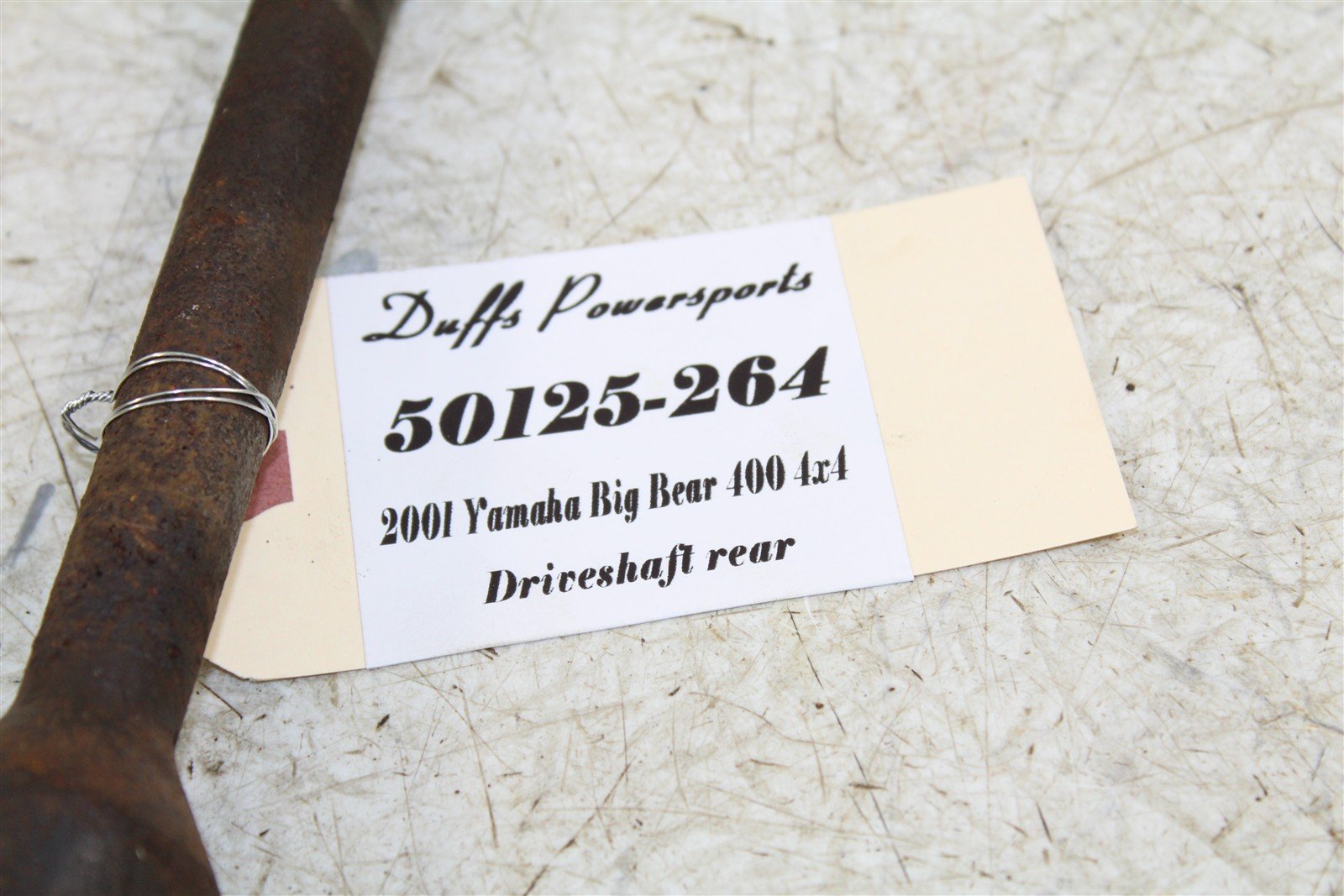 2001 Yamaha Big Bear 400 4x4 Rear Drive Shaft Assembly 50125