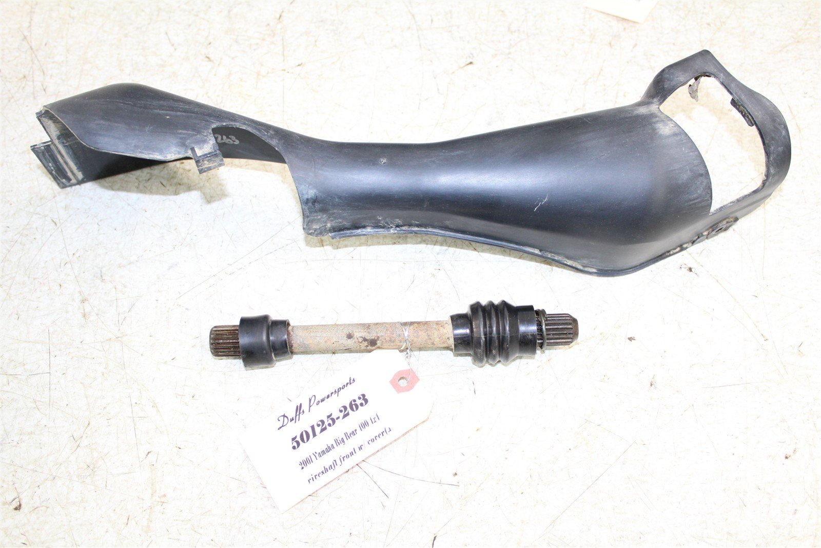 2001 Yamaha Big Bear 400 4x4 Front Drive Shaft w/ Cover Guard 50125
