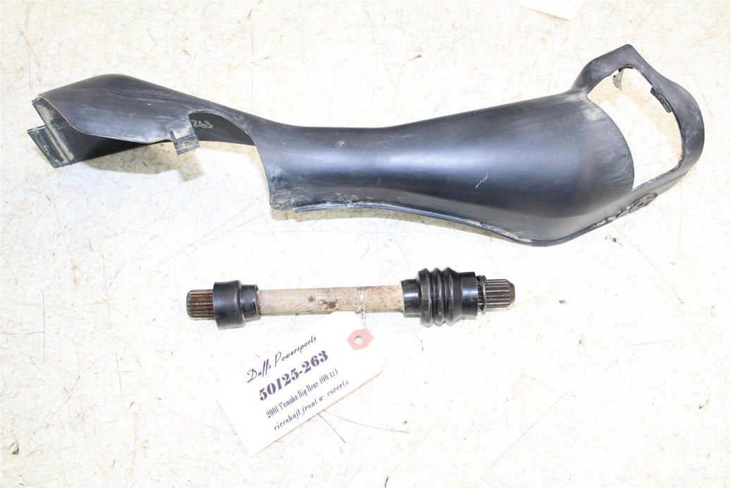 2001 Yamaha Big Bear 400 4x4 Front Drive Shaft w/ Cover Guard 50125