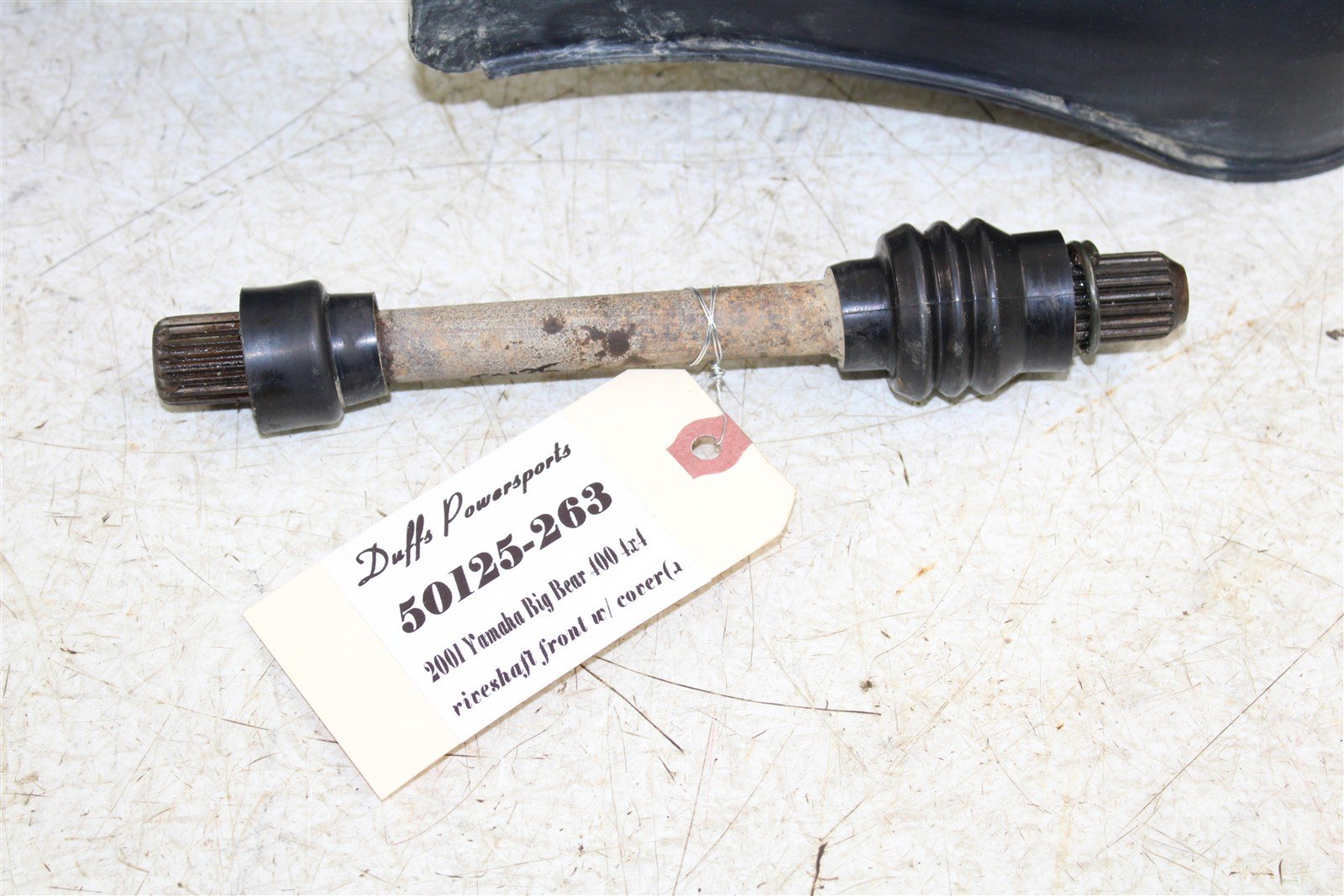 2001 Yamaha Big Bear 400 4x4 Front Drive Shaft w/ Cover Guard 50125