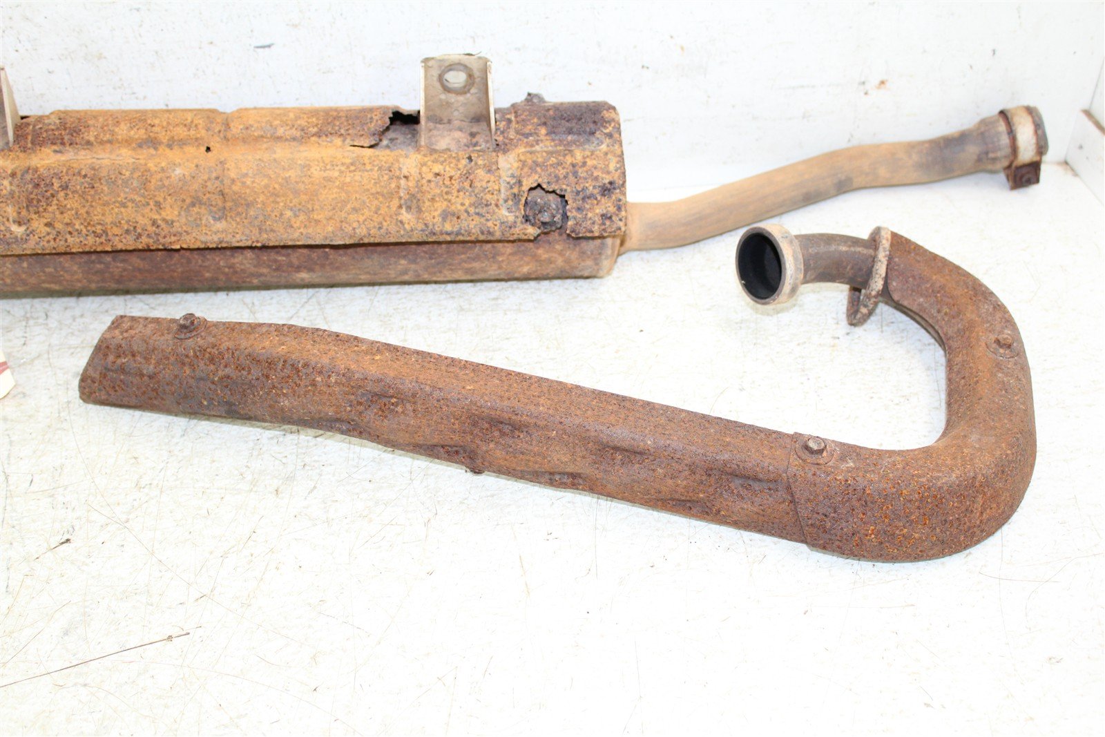 2001 Yamaha Big Bear 400 4x4 Exhaust Head Pipe Silencer Muffler 50125