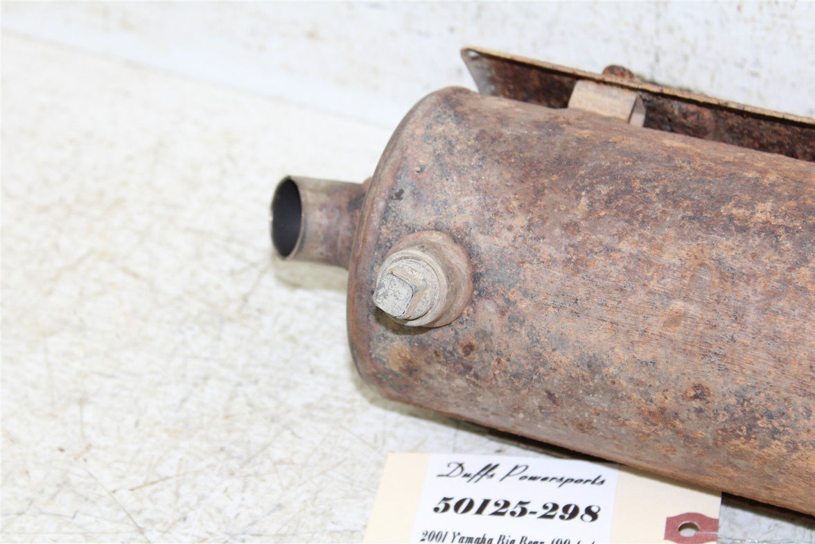 2001 Yamaha Big Bear 400 4x4 Exhaust Head Pipe Silencer Muffler 50125