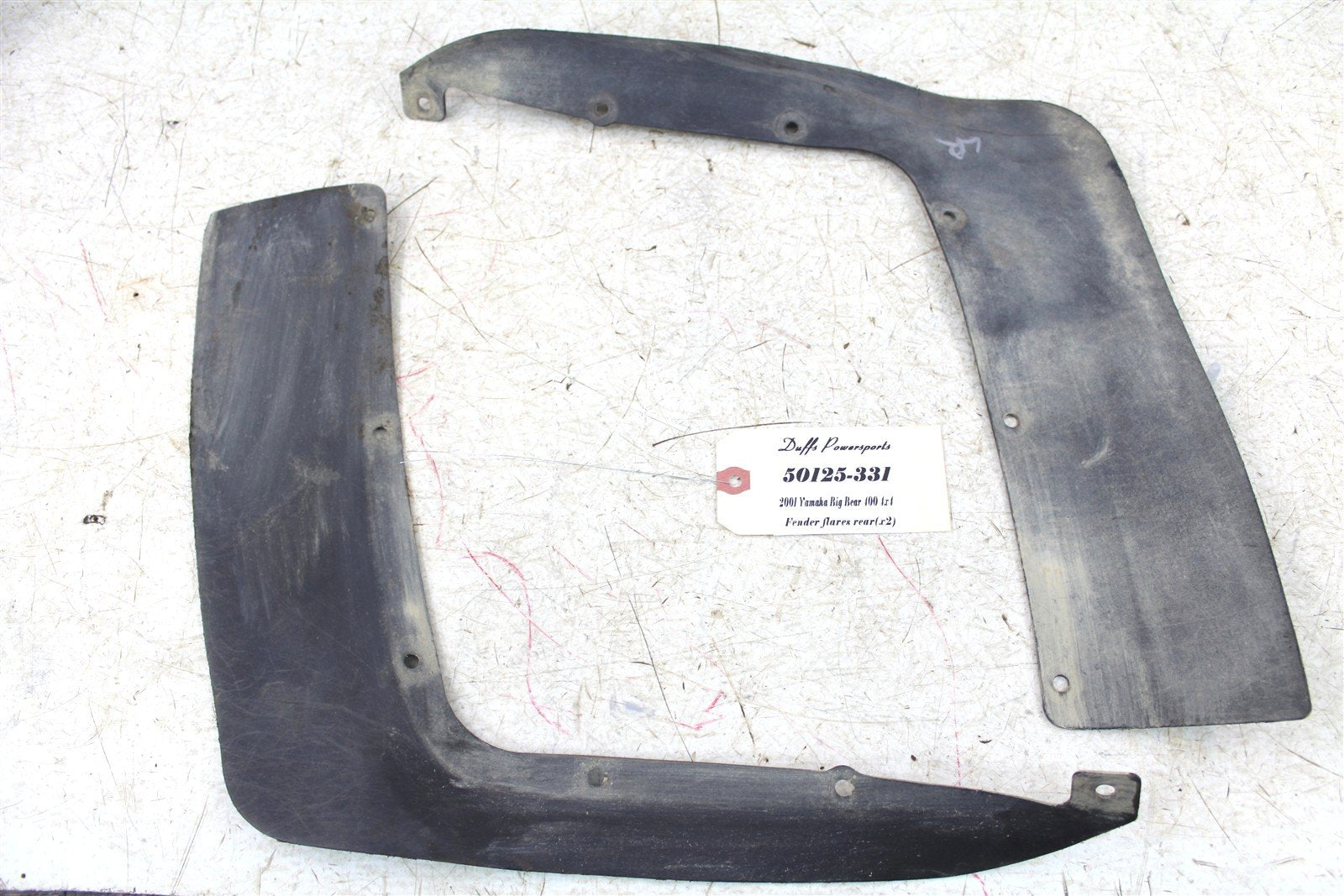 2001 Yamaha Big Bear 400 4x4 Rear Fender Flares Flaps 50125