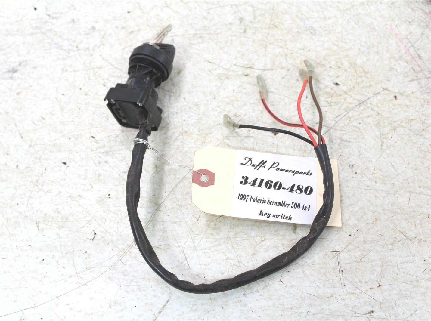 1997 Polaris Scrambler 500 4x4 Key Ignition Switch 34160