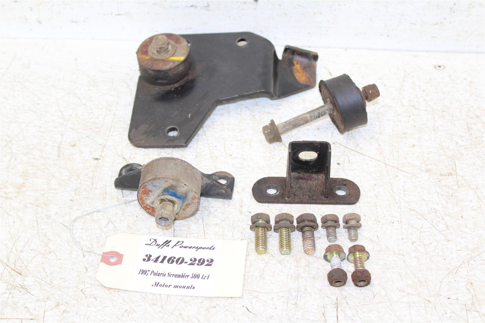 1997 Polaris Scrambler 500 4x4 Engine Isolator Mounts Motor Brackets 34160