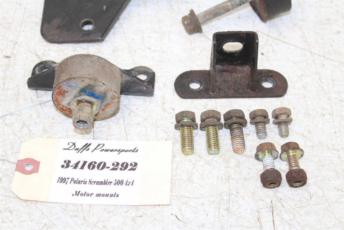 1997 Polaris Scrambler 500 4x4 Engine Isolator Mounts Motor Brackets 34160