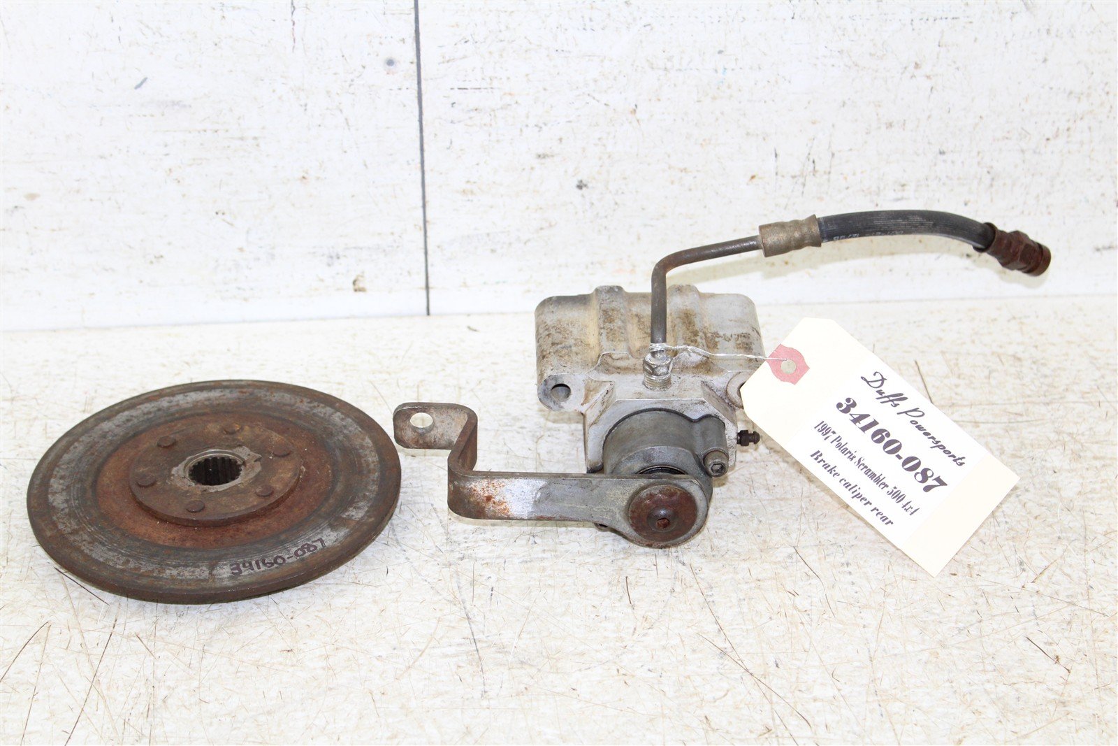 1997 Polaris Scrambler 500 4x4 Rear Brake Caliper w/ Rotor 34160