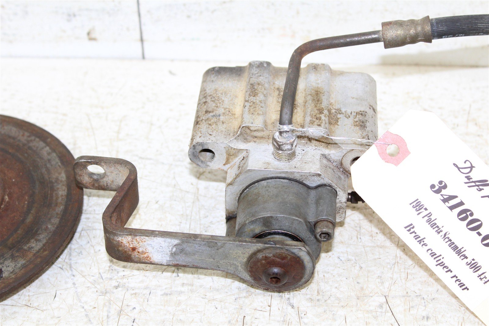 1997 Polaris Scrambler 500 4x4 Rear Brake Caliper w/ Rotor 34160