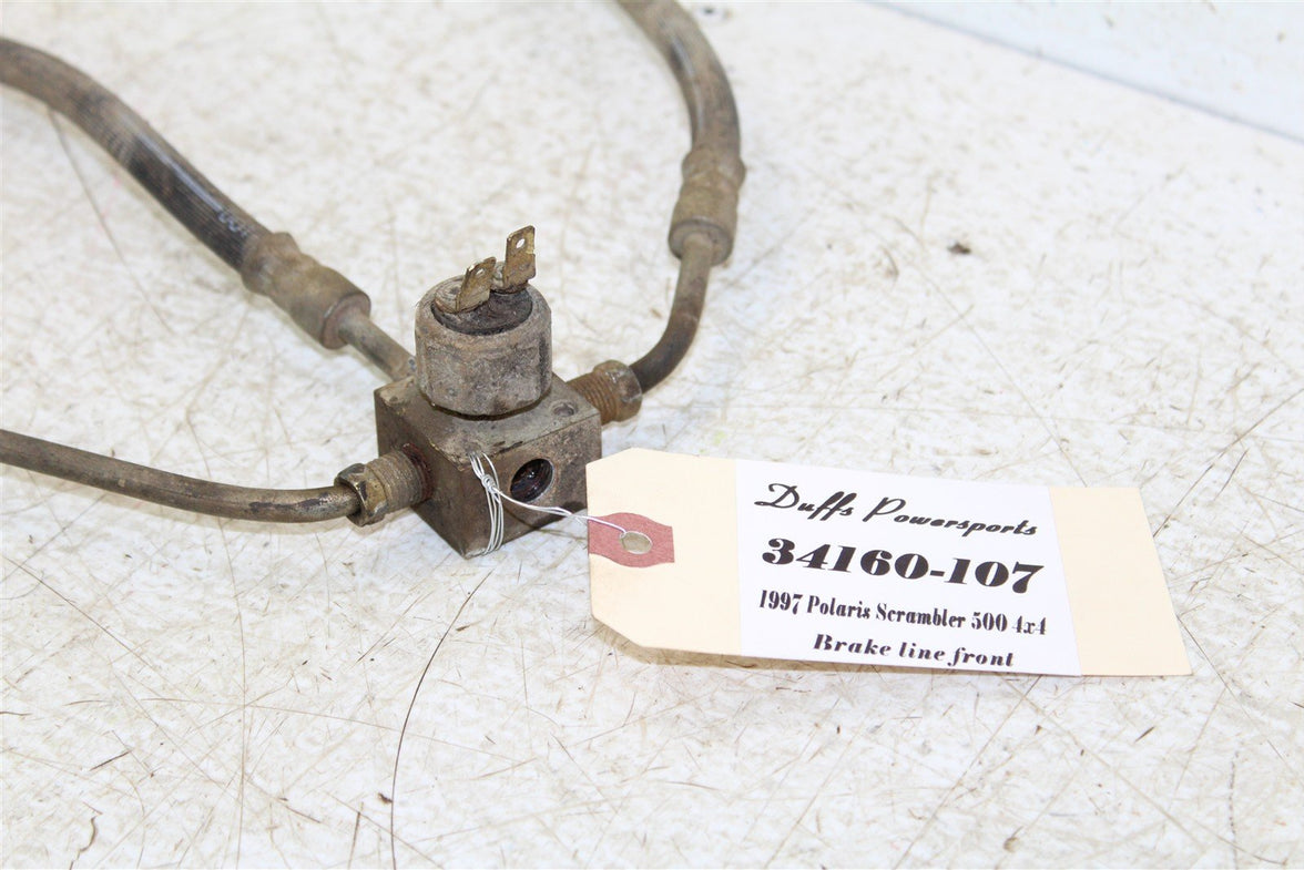 1997 Polaris Scrambler 500 4x4 Front Brake Hose Line 34160