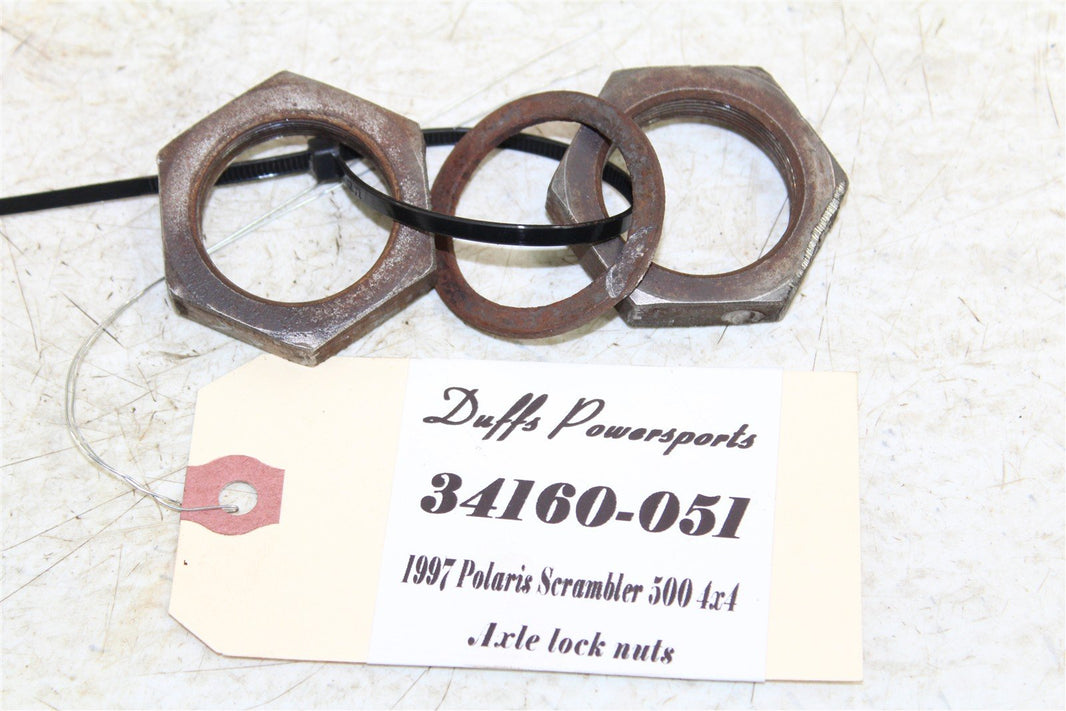1997 Polaris Scrambler 500 4x4 Rear Axle Lock Nuts 34160