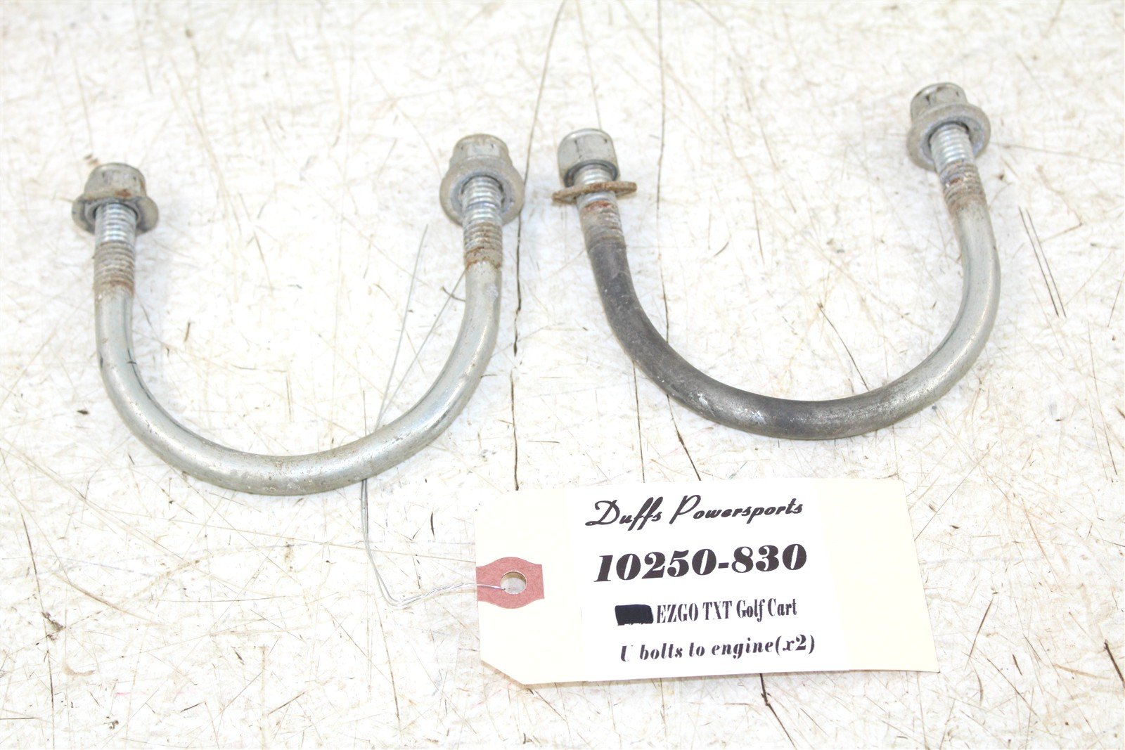 2003 EZGO TXT GAS Golf Cart Engine Mount U Bolts 10250