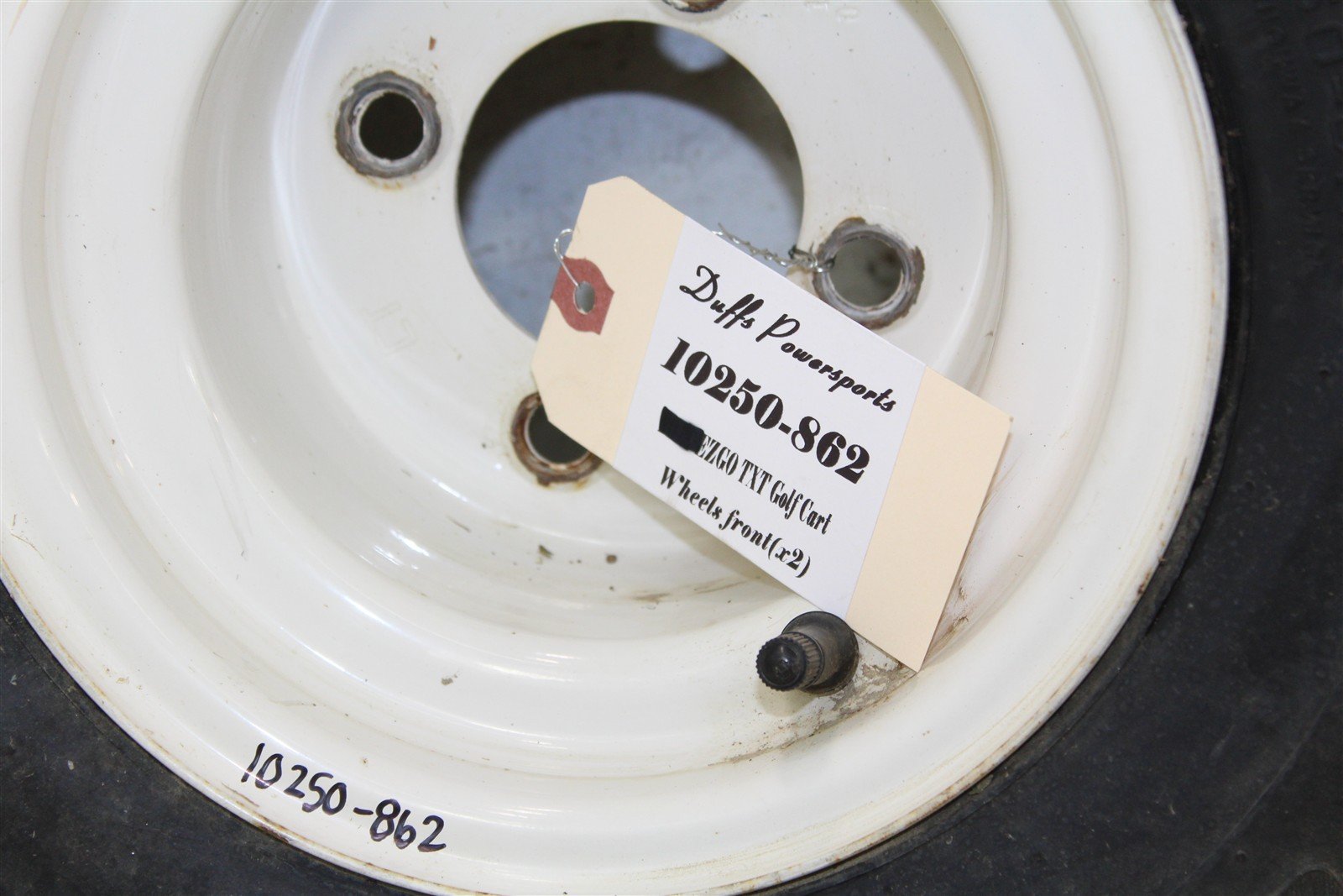 2003 EZGO TXT GAS Golf Cart Front Wheel Set Rims 10250