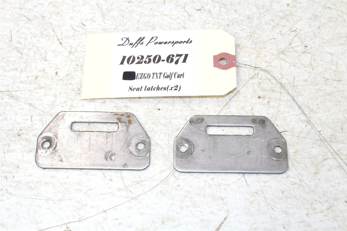 2003 EZGO TXT GAS Golf Cart Seat Hinge Plates Latches Hooks 10250