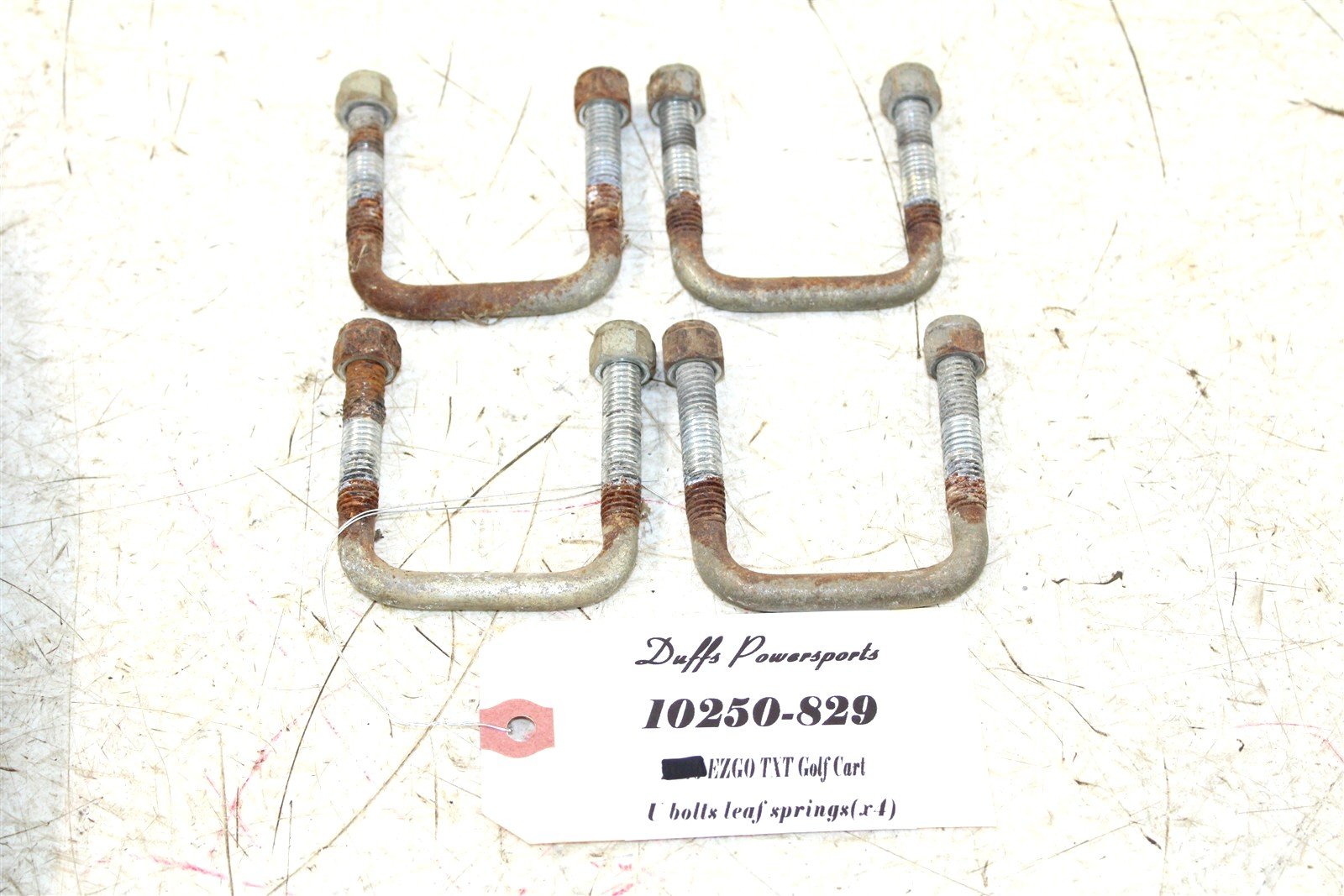 2003 EZGO TXT GAS Golf Cart Rear Leaf Spring U Bolts 10250