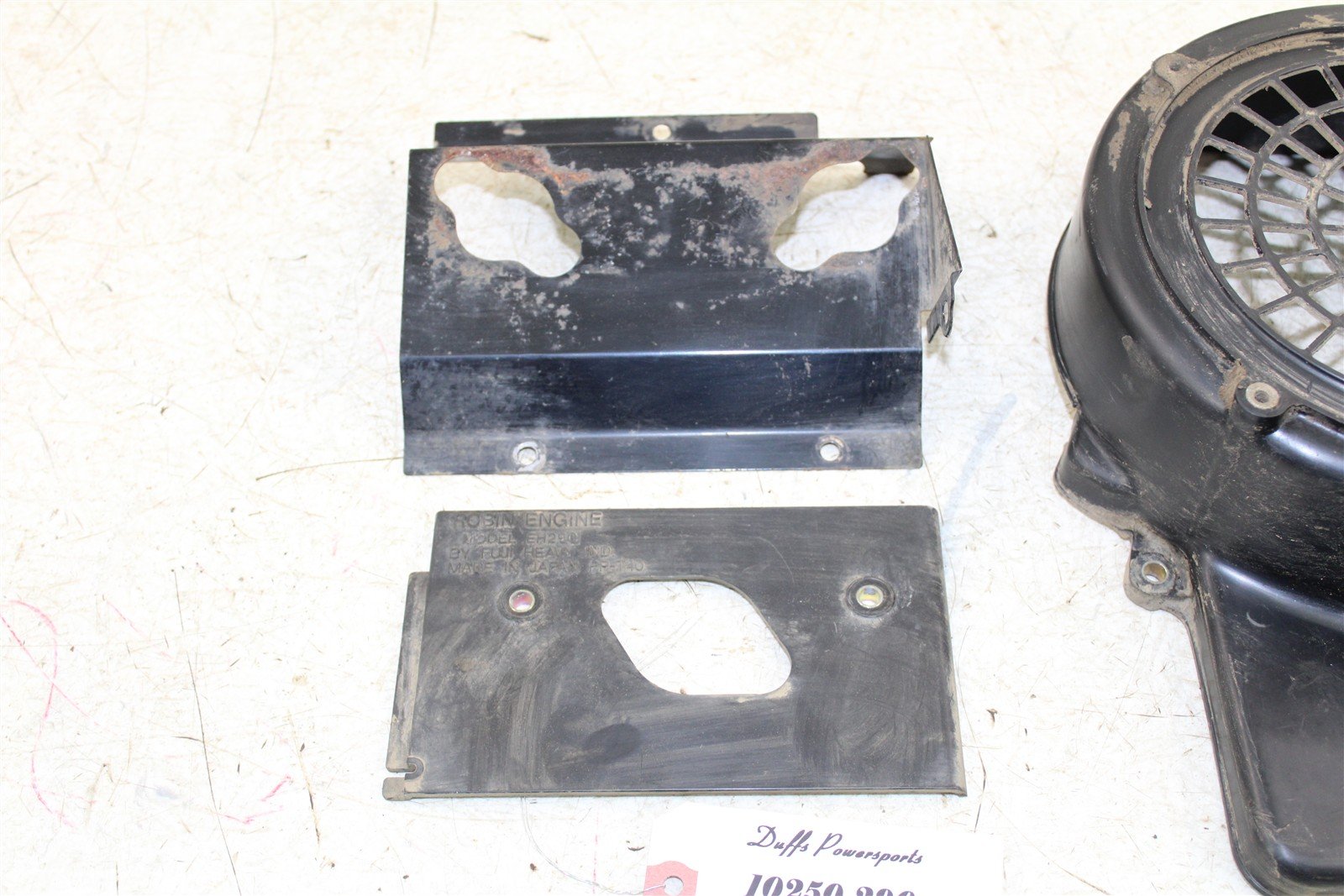 2003 EZGO TXT GAS Golf Cart Engine Blower Housing Cover Shields Tins 10250