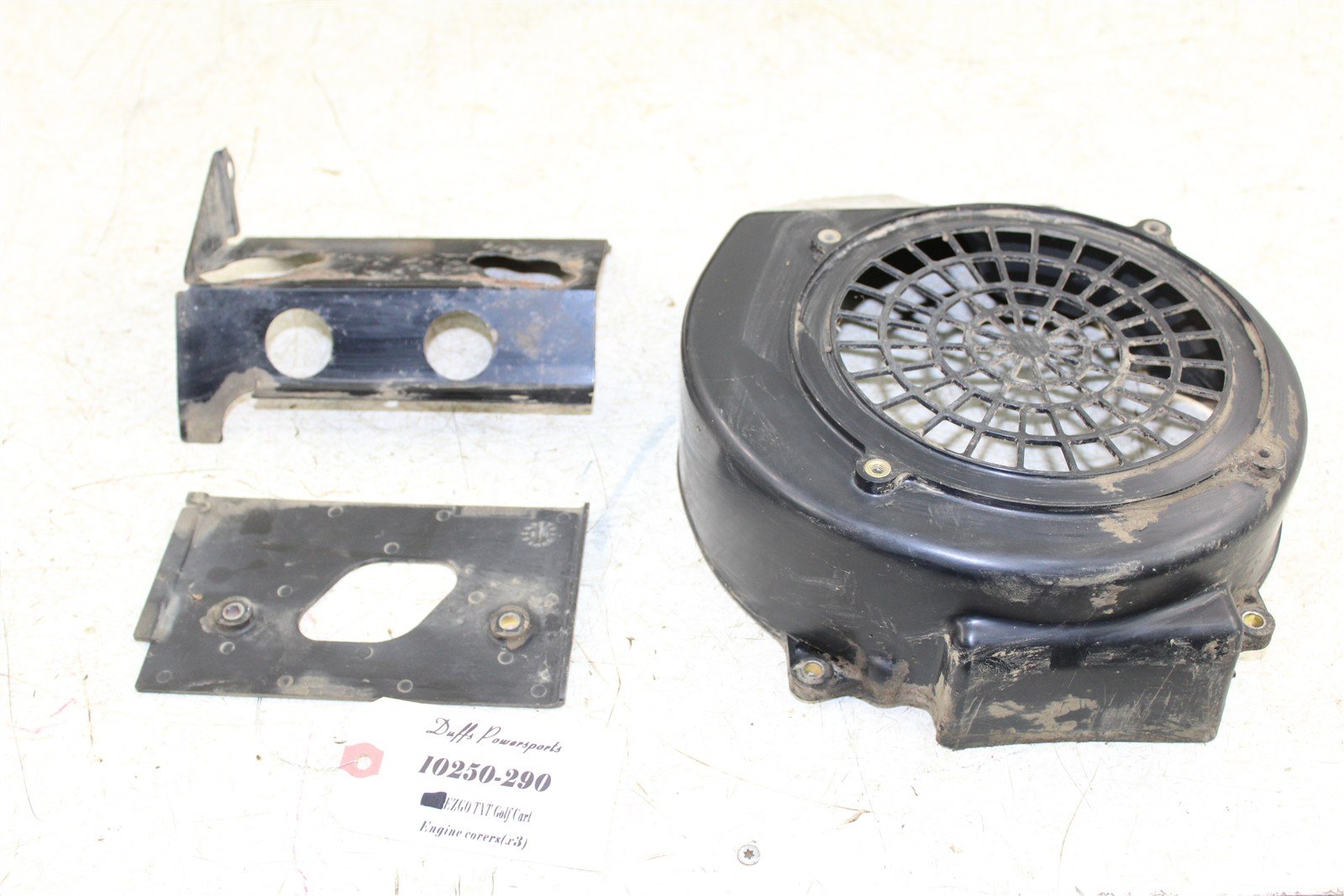 2003 EZGO TXT GAS Golf Cart Engine Blower Housing Cover Shields Tins 10250