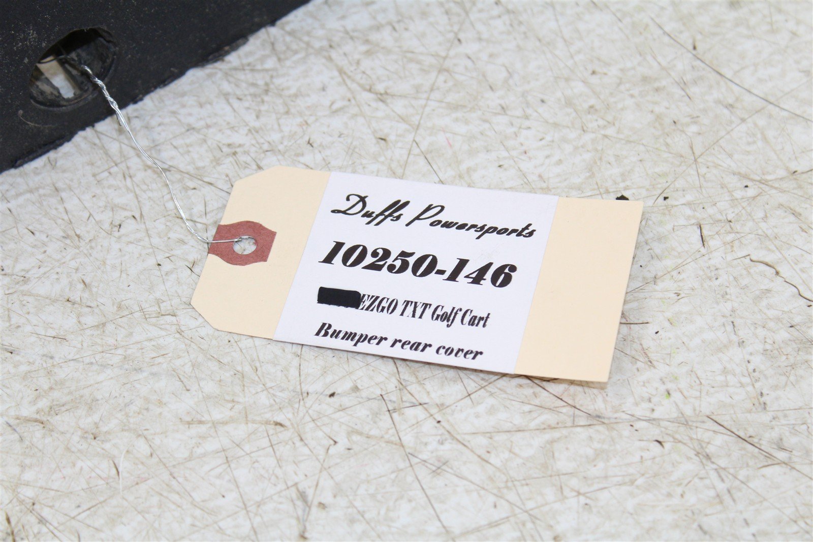 2003 EZGO TXT GAS Golf Cart Rear Bumper Plastic 10250