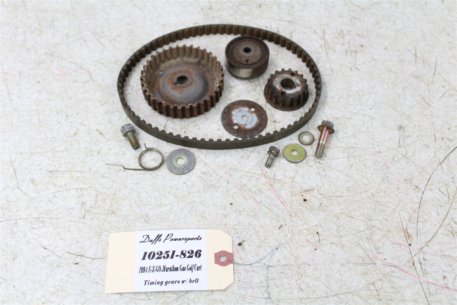 1994 EZGO Marathon GAS Golf Cart Timing Gears w/ Belt Pulley Cam Gear 10251