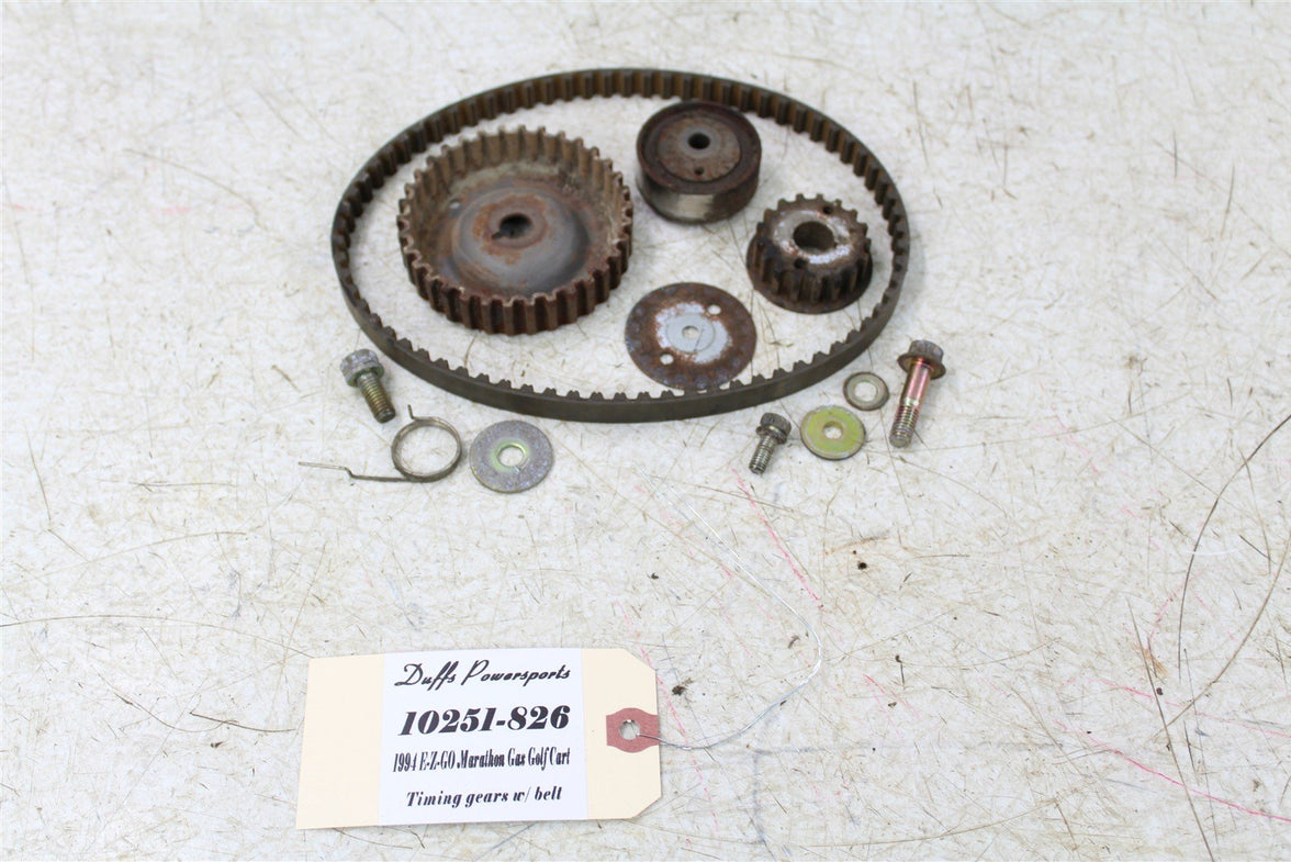 1994 EZGO Marathon GAS Golf Cart Timing Gears w/ Belt Pulley Cam Gear 10251