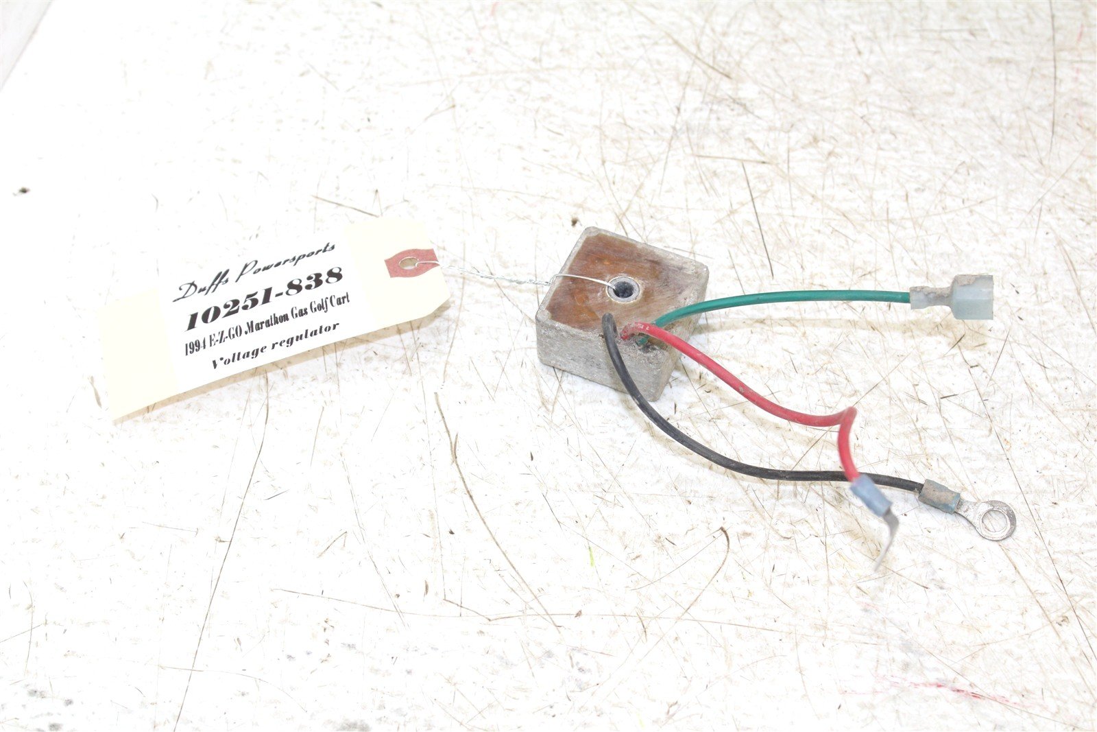 1994 EZGO Marathon GAS Golf Cart Voltage Regulator Rectifier 10251