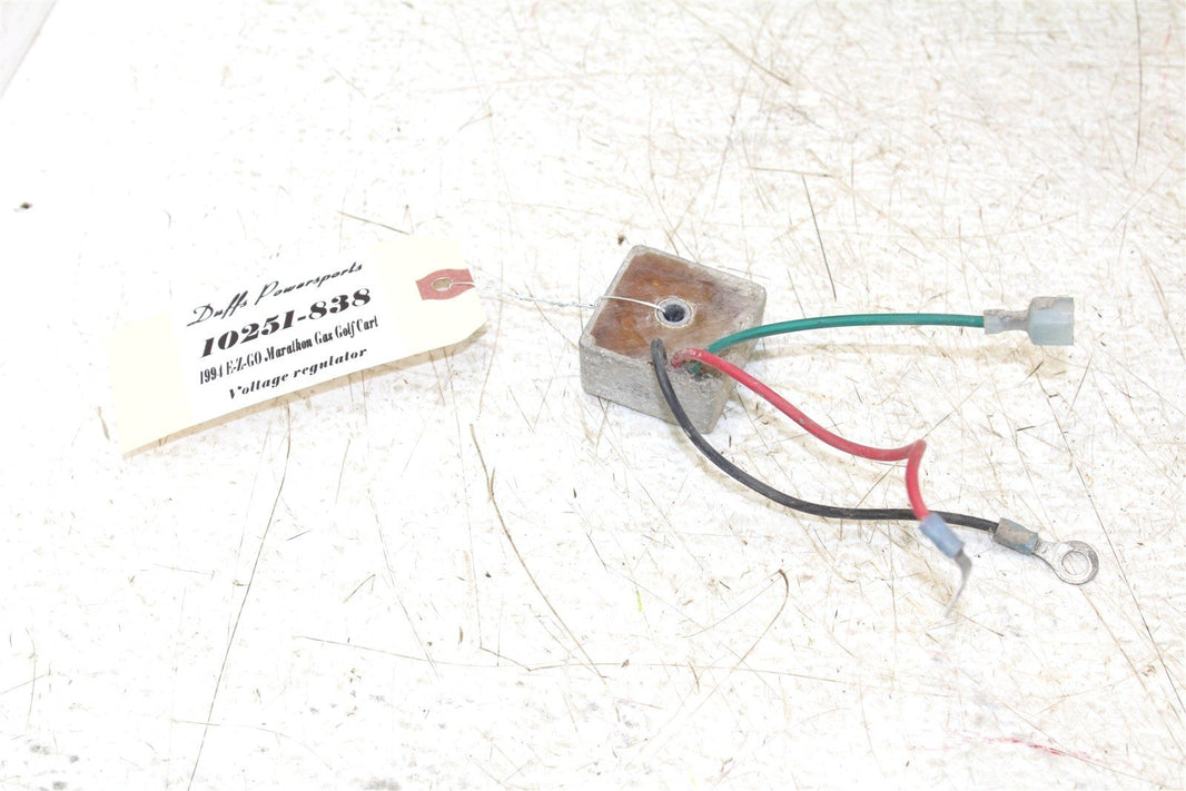 1994 EZGO Marathon GAS Golf Cart Voltage Regulator Rectifier 10251