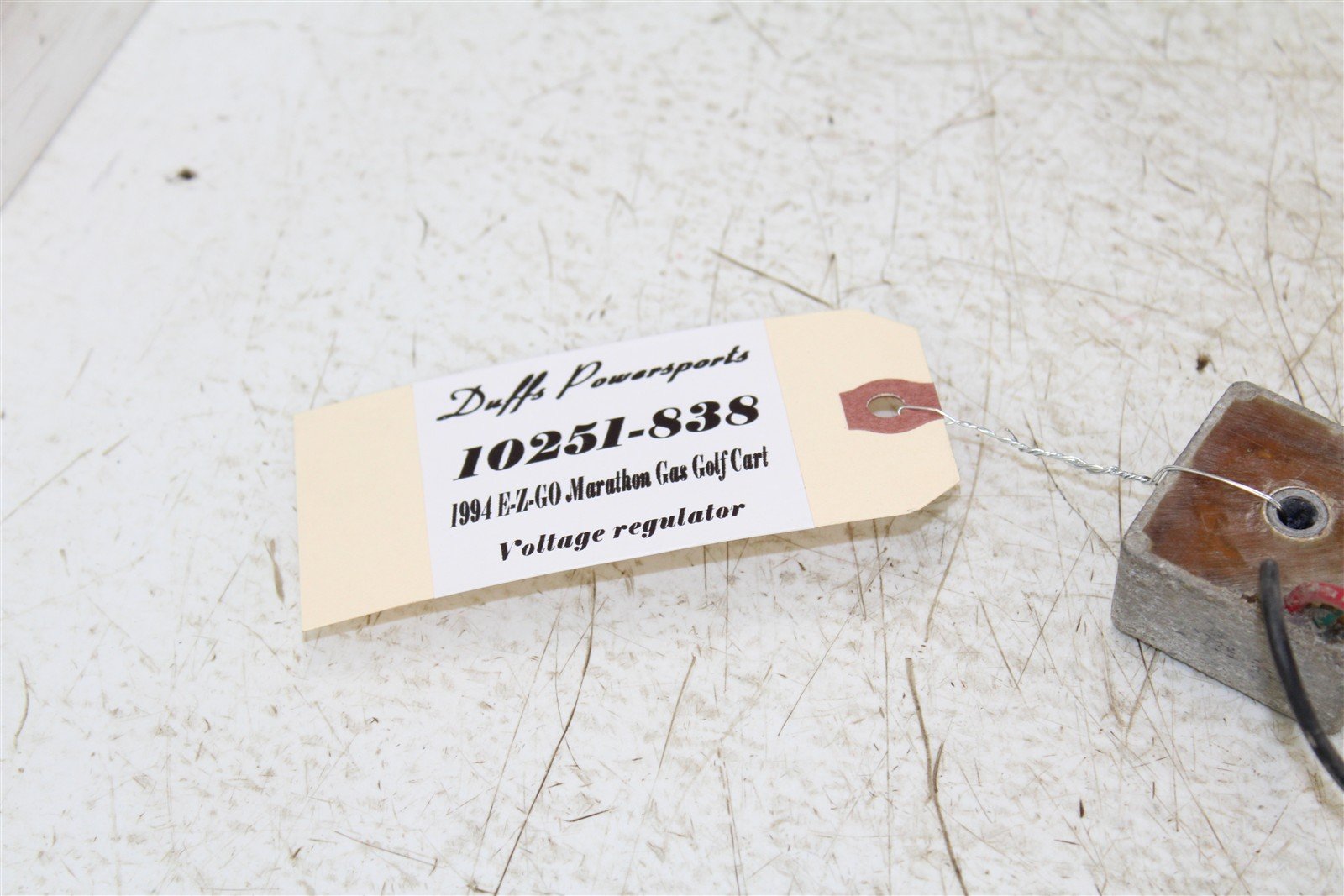1994 EZGO Marathon GAS Golf Cart Voltage Regulator Rectifier 10251