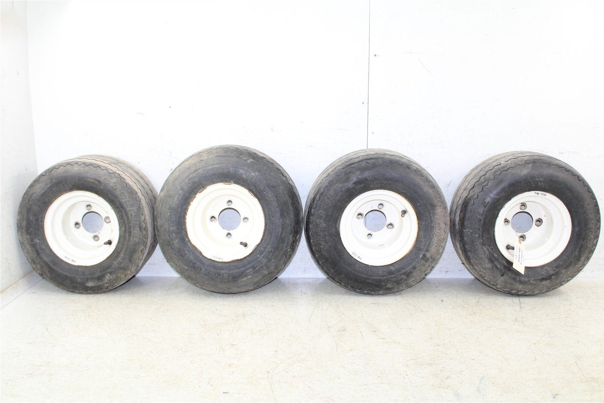 1994 EZGO Marathon GAS Golf Cart Front & Rear Wheels Set Rims 10251