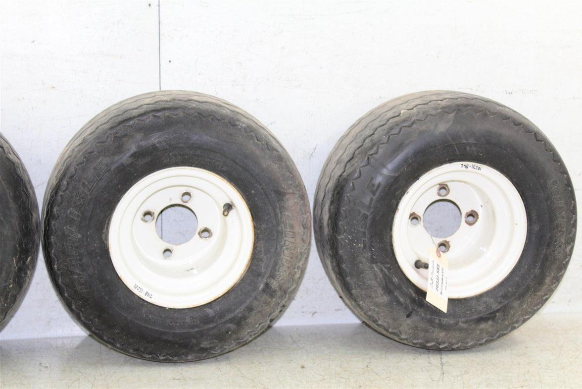 1994 EZGO Marathon GAS Golf Cart Front & Rear Wheels Set Rims 10251