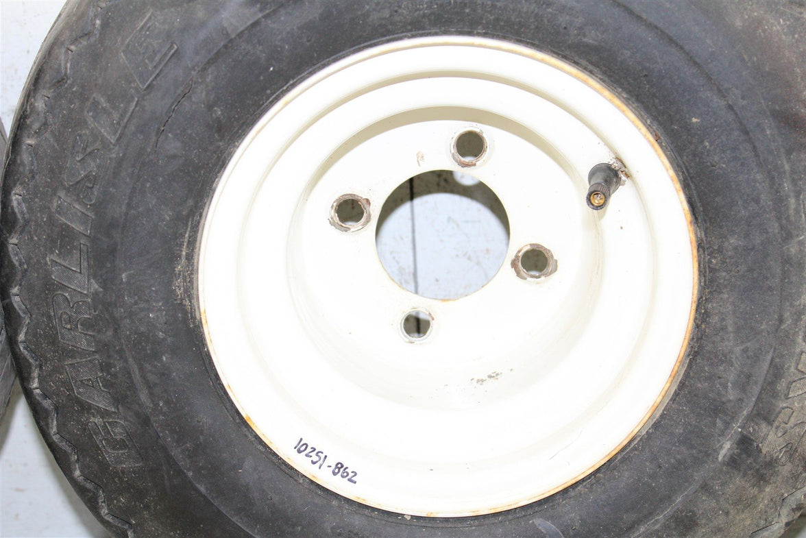1994 EZGO Marathon GAS Golf Cart Front & Rear Wheels Set Rims 10251